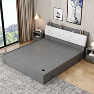 🇸🇬⚡ Tatami Bed Frame Solid Wood Bed Frame With Storage Storage Bed Frame Super Single/Queen/King Bed Frame Bed Frame With Mattress