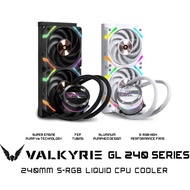 # VALKYRIE GL-Series [GL240/GL360] RGB AIO Liquid CPU Cooler # [BLACK/WHITE]