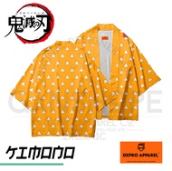 Haori Kimono ZENITSU AGATSUMA DEMON SLAYER COSPLAY ANIME kimetsu no yaiba