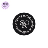 Sporty and Rich Club logo circle sticker