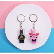 GANTUNGAN 2pcs Couple Keychain Dc Series Batman Fairy Keychain Lego Keychains Batman & Fairy Batman