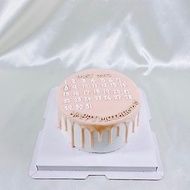 月曆 淋面 生日蛋糕 客製 造型 手繪 周年 母親節 6吋 面交