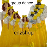 baro at saya plain yellow collection.4i1n1 set.kids to adult