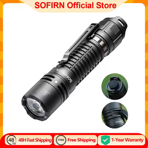 Sofirn SC28 Powerful Light Tactical XHP50B HD Rechargeable Flashlight 2800 Lumens Lantern EDC Torch 