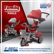 Sepeda anak Family Tricycle Premium Paolo 860 Roda 3 Makassar