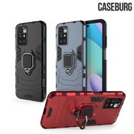 紅米10 4G Redmi 10 4G CASEBURG Hybrid R 磁貼指環扣 座枱支架 四邊全包手機殼 手機套 5511A