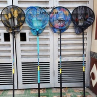Carbon fishing racket handle length 2m1 2m4 2m7 racket surface 35cm, 40cm 45cm super light and sturd