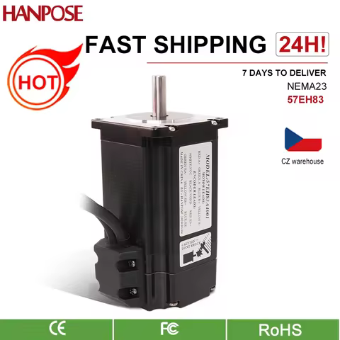 HANPOSE 57EH83 NEMA23 Stepper Motor 57x83mm 4.0A 2.6N.m 57EH83A for CNC milling machine Closed Loop 