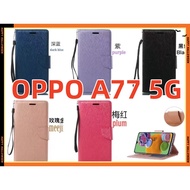 {With Electronic Invoice} OPPO A77 5G Phone Case OPPO A77 5G Side Flip Leather Case OPPO A77 5G Phon