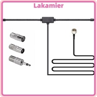 LAKA FM Dipole Aerial, 75Ohm Plug Play Radio Antenna, Portable Universal Stereo Aerial Connector Rur