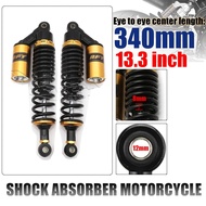 340mm Spring 8mm Air Shock Absorber Suspension Motorcycle Motorcross Bike Front Rear Falling Protect