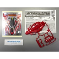 Tamiya Mini 4WD Aero Avante Red Special Body (AR Chassis 94944) With Manual And Stickers