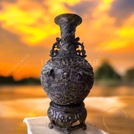 Dragon-carved water hyacinth 52 cm high HANMYNGHE cast stone powder