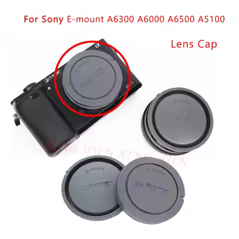 1 Set- Rear Lens Cap/Cover+Camera Body Cap For Sony E mount NEX3/5/6/7 A7 A7II A7S A9 A7m2 A7R4/3 A6