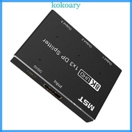 8K  UHD Splitter Switcher 1 in 3 Out Monitors 8K@60Hz Video Hub