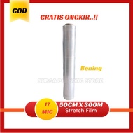 Plastic wrapping 50cm x 17mic x 300m // Stretch film 300m economical