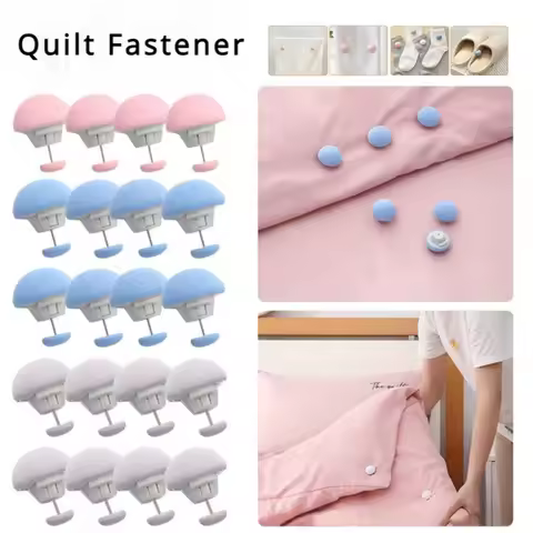 1/8 Sheet Quilt Cover Clip Non-slip Blanket Buckle Quilt Cover Fixing Clip One-click Unlocking Quilt