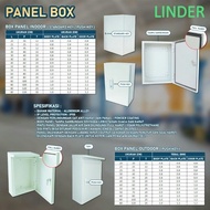 ELECTRIC PANEL LINDER BOX / INDOOR OUTDOOR PANEL PUSH KEY HAT / THICK PRESS / WHITE PANEL BOX SIZE 2