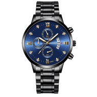 FNGEEN 5080 Jam Tangan Pria Anti Air Original 100% Stainless Steel Kasual Fashion Quartz Cowok Watch