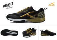 HUNDRED รองเท้าแบดมินตันรุ่น BEAST MAX (HBFS-2M098-1) BLACK/GOLD badminton Shoe