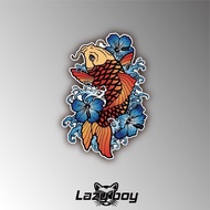 Japanese Koi Japanese Style Carp Ukiyo-e Car Sticker Sticker Waterproof Sticker Hard Hat Sticker Mot