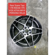 USED SPORT RIM 17 INCH ( 2023Y VIOS SPARE TAYAR BOLEH) RM240 1BIJI RIM MYVI PERSONA WAJA CITY