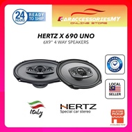 Hertz Uno X 690 4-Way Coaxial Speaker car speaker premium high quality audio sound system(340W/6 x 9)