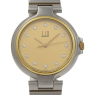 登喜路 12P 手錶，不鏽鋼錶殼，石英機芯，指針式顯示，象牙色錶盤，男女通用款 [二手]