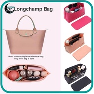 APPEAR 1Pcs Linner Bag, Felt Storage Bags Insert Bag, Portable with Bottom Travel with Zipper Bag Organizer for Longchamp Bag