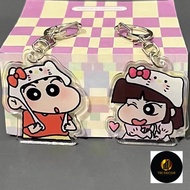 ‍Ganten‍Crayon Shin-chan Xiaoai keychain suitable acrylic keychain pendant bag double bestie