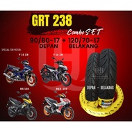 COMBO TAYAR DEPAN BELAKANG GRT238 GRT368 GRT668 90/80-17 120/70-17 Y15 Y16 RS150 RSX ROSSO DIAMOND S