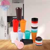 24 Pcs Reusable Coffee Cups with Lids 16oz To Go Coffee Cups Plastic Coffee Mugs for Hot and Cold Be