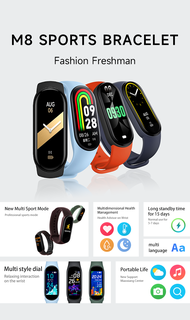 M8 Smart watch Women Men's Blood Pressure Monitor Sports Smart Bracelet Watch Fitness Smart band Bluetooth 5.0