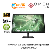 จอมอนิเตอร์ HP OMEN 27q -27 inch  (780H5AA#AKL ) QHD Gaming Monitor / QHD ( 2560 x 1440 ) IPS / 165H