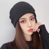 Korean Casual Knitted Hat Solid Color Simple Trendy Hat Women Face Street Hat Small All-match B2j2