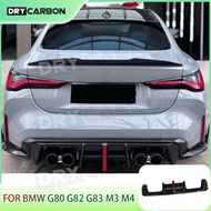On sale Dry Carbon Fiber Rear Bumper Diffuser Lip Spoiler Body Kits Accessories for BMW G80 G82 G83 