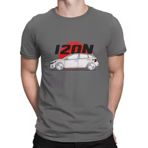 Racing I20 N KDM T-Shirts Men KDM Novelty Pure Cotton Tees O Neck Short Sleeve T Shirt New Arrival C