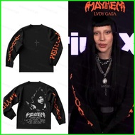 YB1 LADY GAGA LG7 MAYHEM Album Merch Long Sleeved Fashion Trend Loose sweatshirt BY1