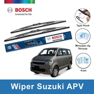 Bosch Sepasang Wiper Kaca Mobil Suzuki APV 2004-on Advantage 16" & 16" - 2 Buah/Set - Hitam