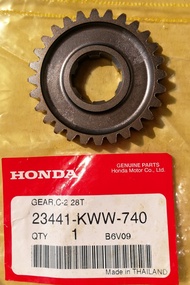 เฟืองตามเกียร์ 2 (28 ฟัน) แท้ เวฟ Wave 110 i (2011) สตาร์ทมือ ดรีม Dream 110i (Gear C-2 28T (23441-K