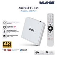 Salange Android TV Box 11.0, MECOOL KM2 Plus Deluxe Smart TV Box 4GB 32GB, with Netflix Certification, Google Assistant Dolby Panoramic Sound and Vision, Support AV1 HDR 4K 2.4G 5.0G WiFi6 BT5.0 and Amlogic S905X4