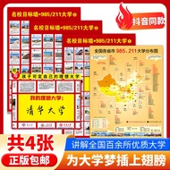 Famous School Target Wall Poster Stickers Wall National Key University 985/211 My University Dream W