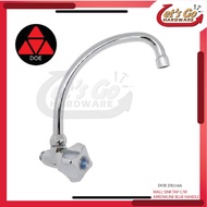 Doe De116A Wall Sink Tap Arrowline Blue Handle