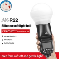 Tast Flash Diffuser Dome Collapsible AK-R22 Silicone Soft Light For V1 Series Flashes AD100PRO AD200