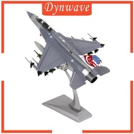 [Dynwave] 1/72 Scale Diecast Fighter F16D Fighting Falcon Plane Toy with Metal Stand