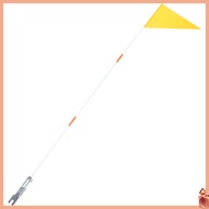 Portable Flag Bike Cycling Pole Tool Flagpole 38.00X0.60X0.60CM Yellow Pp Buckle Pvc Child dliyuanai
