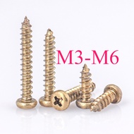 H68  Phillips Pan Head Self Tapping Screw/Copper M3/M3.5/M4/M5/M6 * L6-50MM 【CQ-MB-1】