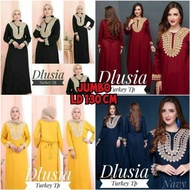 Longdress Renda Jumbo Dlusia Turkey TP LD 130 cm Bahan Tebal