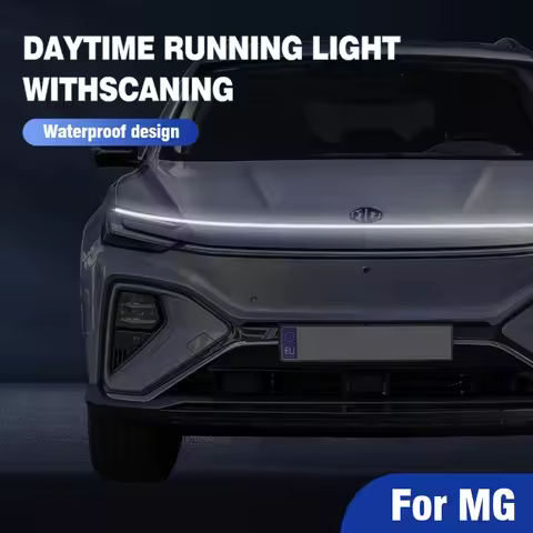 For MG MGGT MGRX5 MGRX8 MGHS MGZS MGZX MG3 MG5 MG6 12V Scan Starting Car Hood Light Strip LED Daytim