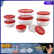 [sgstock] Pyrex 1126079 Simply Store Glass Round Food Container Set (16-Piece)